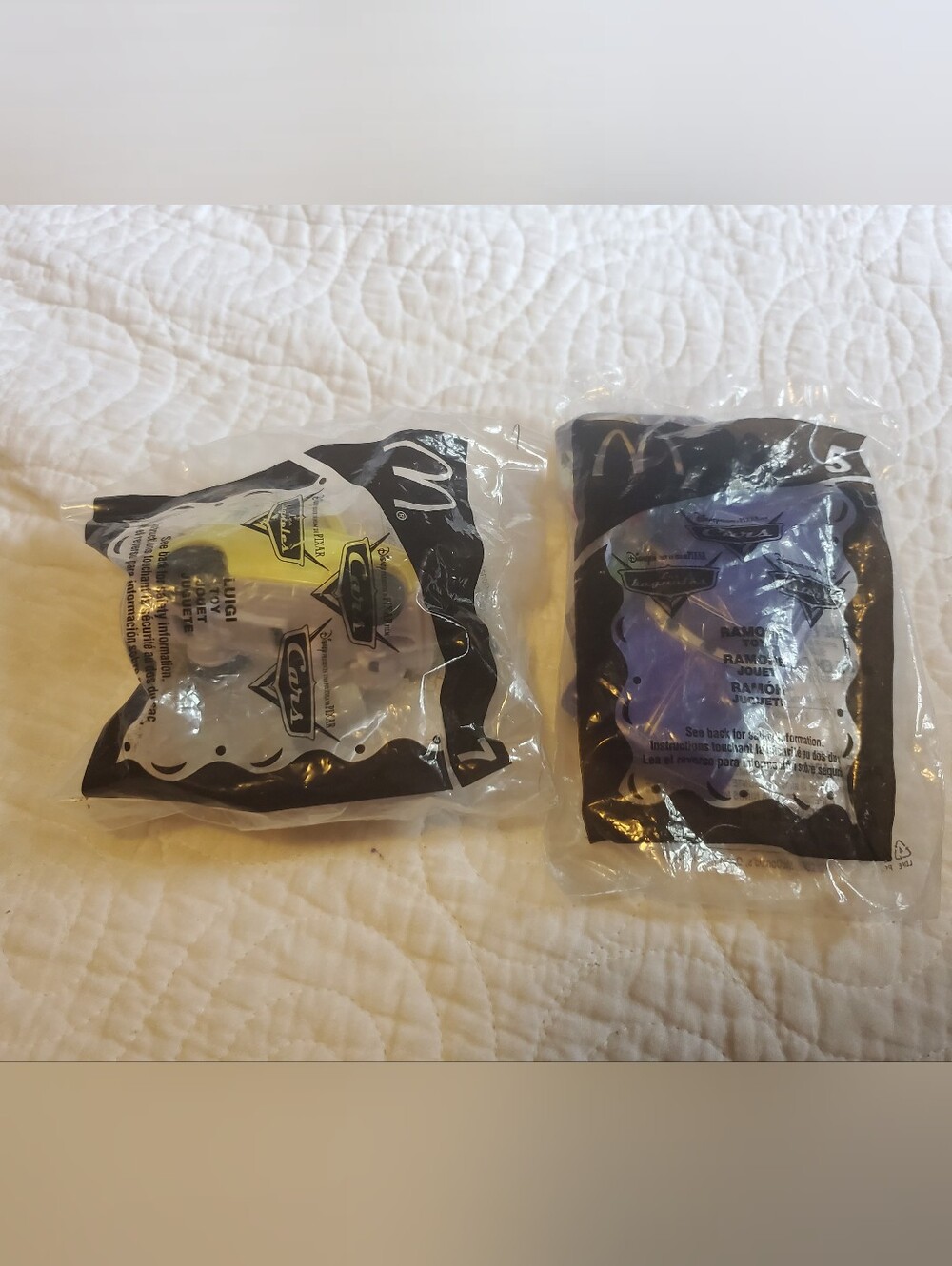 New! CARS Disney Unopened Mcdonalds Happy Meal Toys 2006 Luigi & Ramone
